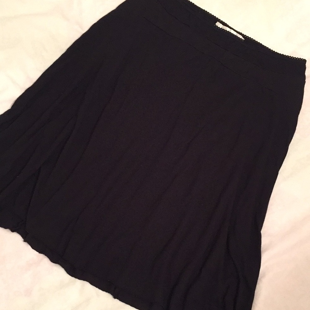 Whitewash stretch rayon A-line skirt